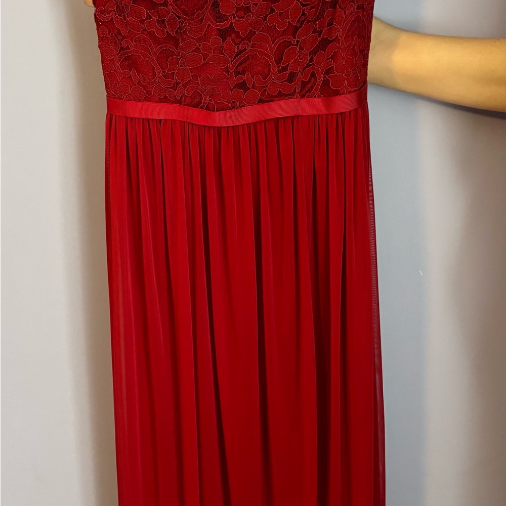 David’s Bridal One-Shoulder Lace Bridesmaid Dress - Picture 3 of 6